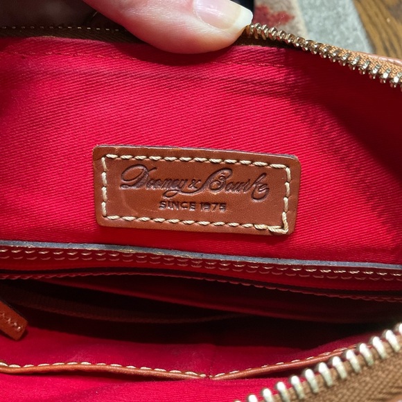 Dooney & Bourke Light Brown Pebbled Leather Crossbody Bag - Picture 11 of 12